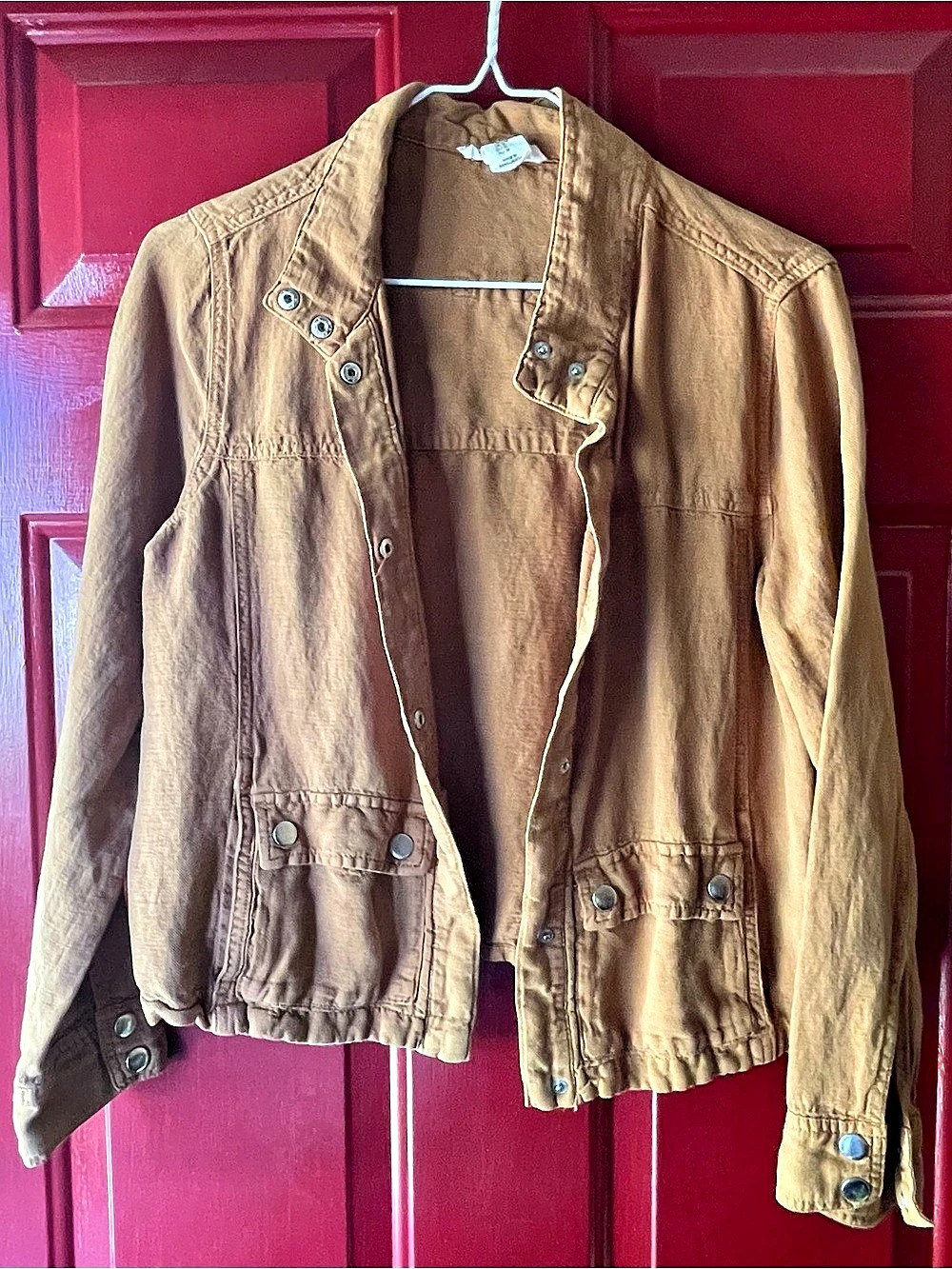 Christian Siriano Utility Jacket Brown Size Medium